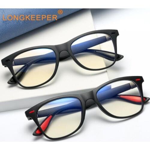 Fashion Women Eyewear Anti Blue Light Glasses For Men Vintage Clear Lens Computer Gaming Eyewear Comfort Square Optical Frame