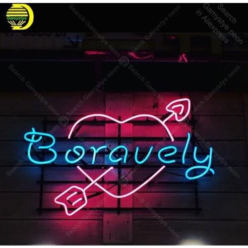 Neon Night Sign for Boravely Korean Neon Lights BedRoom wall decoration hotel custom Lamp advertise Letrero Neon enseigne lumine