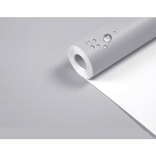 5M*60CM Solid Matte Vinyl self adhesive Wallpaper PVC Waterproof Wall Stickers Home Decor Films Living Room Kitchen Door Poster