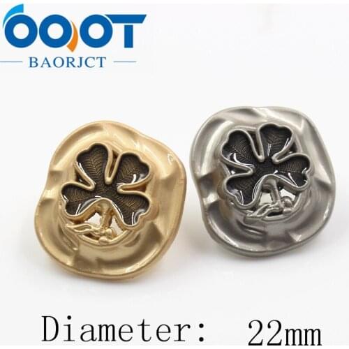 OOOT BAORJCT A-18315-18,10 pcs,22mm High quality classic fashion metal buttons clothing accessories DIY handmade