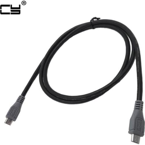 Micro USB Type B Male To Micro B Male 5 Pin Converter OTG Adapter Lead Data Cable 20cm 50cm 100cm 3ft