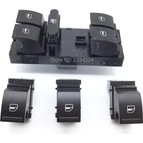 Master Electric Power Window Switch 5J0 959 855 1K4 959 857B For VW Jetta Golf CC GTI MK5 MK6 Passat Tiguan Rabbit 2005-2011