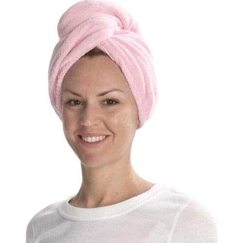 Microfiber Bath Towel Hair Dry Quick Drying Lady Bath towel soft shower cap hat for lady man Turban Head Wrap Bathing Tools