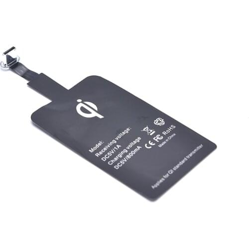 Qi wireless charging receiver is suitable for iPhone 7 6s Plus 5 4s Micro USB Type C universal fast wireless charger