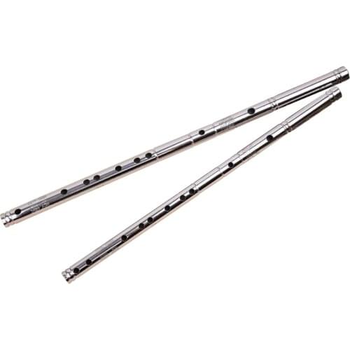 Professional Stainless steel Tube CDEFG Key 8 Holes Flute Chinese Dizi Metal Flute China Classic Woodwind musical instruments