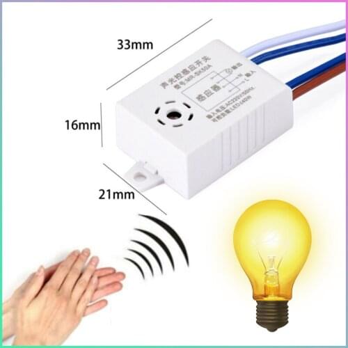 Home Improvement Smart Switches MRSK50A Module 220V Detector Sound Voice Sensor Intelligent Auto On Off Light Switch Accessories