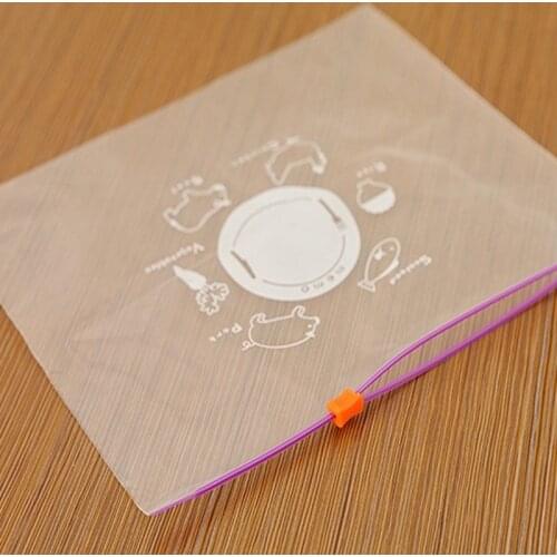 10pcs/Set Reusable Fresh Zipper Bag For Freezing Food Versatile Vacuum Sealed Wrap Storage Plastic Bag Kitchen Accessories