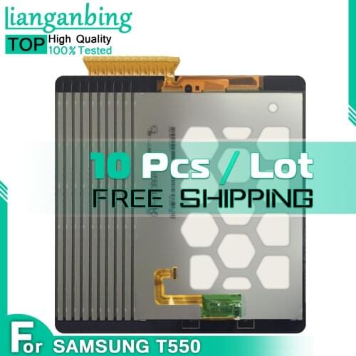 10 Pcs LCD For Samsung Galaxy Tab A 9.7 SM-T550 T550 T551 T555 LCD Display Touch Screen Digitizer Tablet LCD Panels Replacement