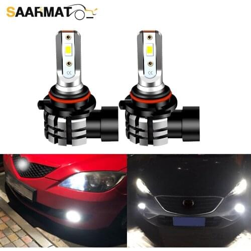 2 ×H7 LED HB4 Car Headlight H1 H11 Mini Size Fog Light H8 HB3 9005 9006 30W Auto Moto Bulb 6000K 3000K White Yellow DC 12V 24V