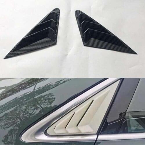 For Audi A3L 2021 Car Rear Window Triangle Decoration Cover Trim Styling Auto Molding 2pcs