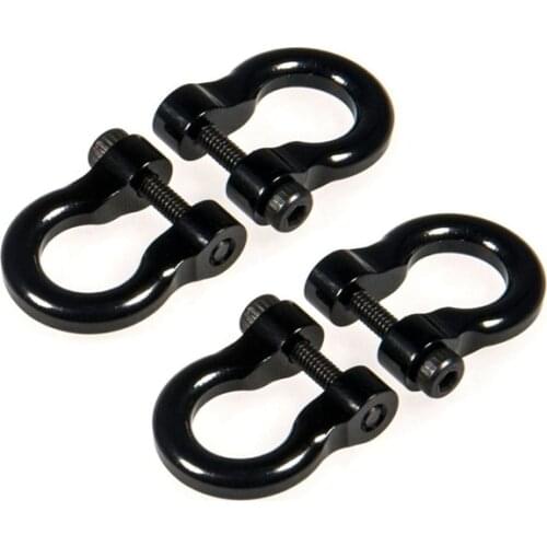 4Pcs/Set Metal Trailer Hook Hitch Tow Shackles for SCX10 Trx4 1/10 RC Crawler RC Parts Accessories