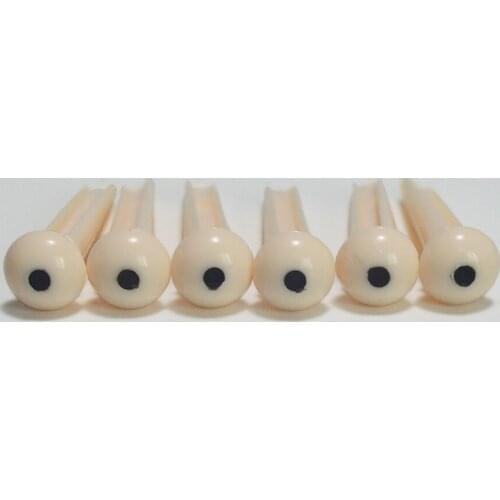 6pcs Guitar Bridge Pins Guitar Accessories Made of ABS 1 Set 6 pieces