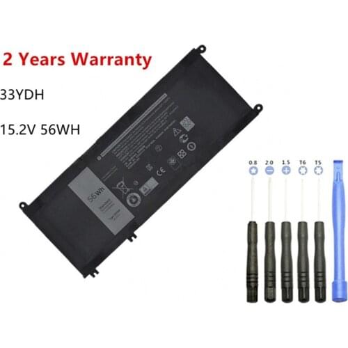 ZNOVAY 15.2V 56Wh 33YDH PVHT1 99NF2 Laptop Battery For Dell Inspiron 15 7577 17 7773 7778 7779 7786 3579 5587 7588 3590 3779