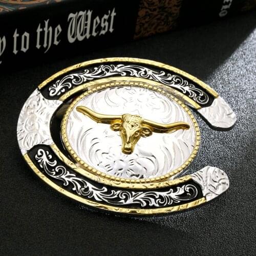 Western cowboy belt buckle silver room gold rooster personality men and women wild casual zinc alloy belt accessories