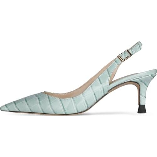 Dovereiss Fashion Womens Shoes Summer New Elegant Mature Sexy Buckle Consice Stilettos heels Pointed toe Light Blue Sandals 45