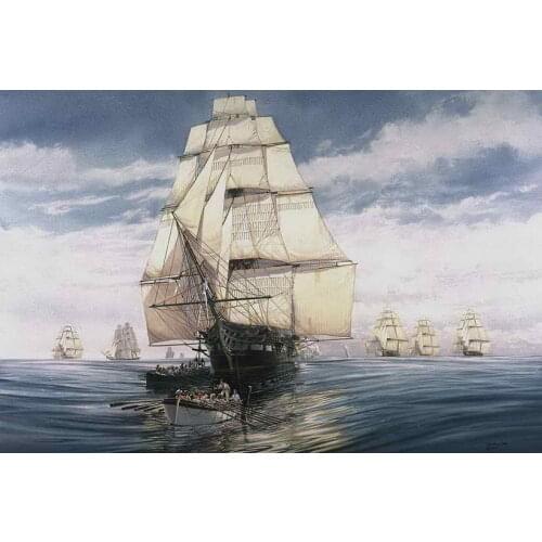 HD Printed Modern Art Wall Decor Ship Sails Bowsprit Mainmast Painting Landscape Picture On Canvas Sitting Room Decoration