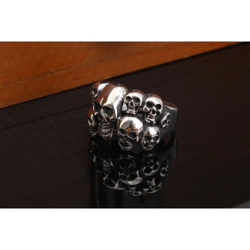 Hip Hop Degli Uomini In Acciaio Inox Anelli di Nozze Anello per Le Donne di Sesso Maschile Punk Gioelleria raffinata e alla moda