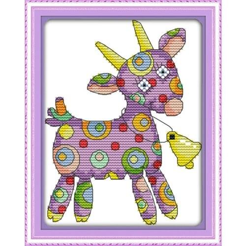 Colorful animal (4) cross stitch kit 14ct 11ct count print canvas stitches embroidery DIY handmade needlework plus