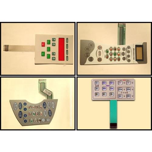 Custom Membrane Switch Overlays Membrane Switches With Metal Dome Membrane Switch Keypad LED Membrane Switch 3M 467MP backing
