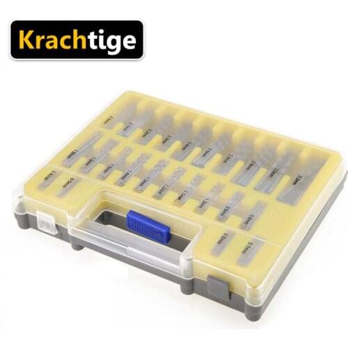Krachtige 150Pcs HSS Mini Twist Drill Bit Kit Set Precision Micro Twist Drill for PCB Crafts Jewelry Drill Bit Set Power Tools