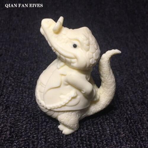 New white crocodile figurine Modern art handmade sculpture Cute little animals home decoration desktop figurines free delivery