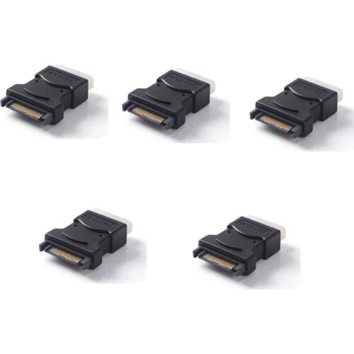 Sata Adapter Sata Male to Female Connector Sata 15P Male to Molex 4P Female Adapter Converter 4Pin Molex Ide