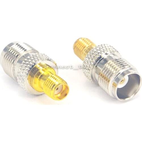 2 Pieces TNC - SMA adapter TNC Jack female to SMA female Jack straight connector adapter