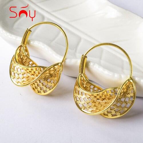 Sunny Jewelry Fashion Earrings New Design Hoop Earrings For Women High Quality Exquisite Stereoscopic Classic Party