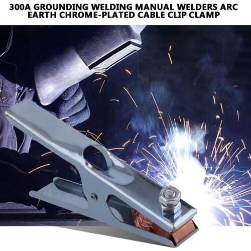 Welding Clip Ground Clamp 300A for Welding Machine Butterfly Clip Clamps Butt Welding Fixture Adjustable Manual Welders Copper