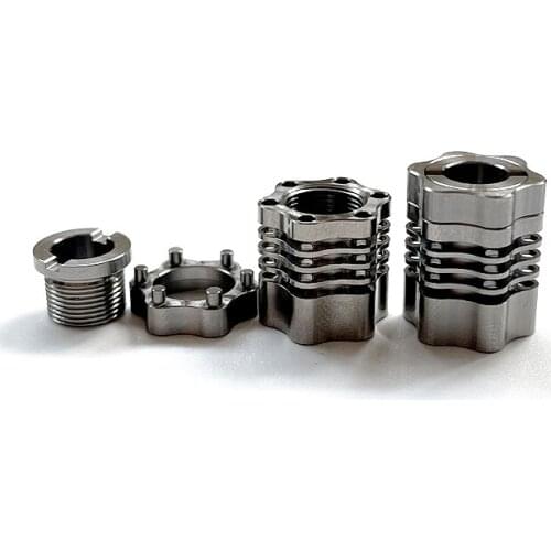 Titanium Paracord Beads Knife Beads Cord Necklace Bracelet Flashlight EDC Beads Pendants Tritium Tube Can Be Installed