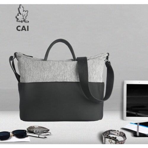 CAI Women Tote Handbag Patchwork High Capacity Shoulder Messenger Sling Bags Shopping Bag Laptop Fashion Casual Style Totebag