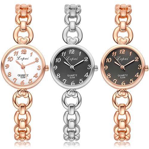 Lady Hollow Arabic Numerals Hollow Quartz Bracelet Watch Valentines Day Gift relojes zegarki damskie woman watch Ladies Dress W