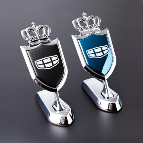 1Pcs For Geely Emgrand EC7 EC8 X7 GE GT car front hood Car logo 3D metal decorative EV8 EX7 CK COOLRAY PREFACE GS GL Metal LOGO
