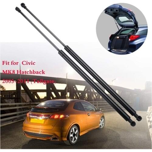 2Pcs Car Rear Tailgate Boot Gas Struts Support for Honda Civic MK8 Hatchback 2005-2011 74820SMGE01