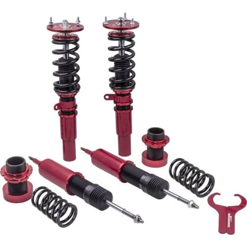Adj. Height Damper Kit For BMW 3 E91 E90 2006-2013 Full Set Coilover Shocks Red