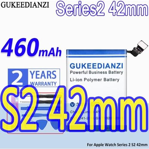 High Capacity GUKEEDIANZI Battery 460mAh For Apple Watch Series 2 S2 42mm Series2