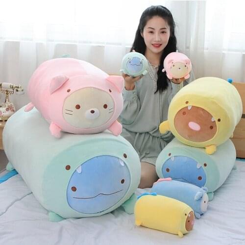 Big Cat Pillow Stuffed Animal & Plush Toys Soft Plush Pillow Cushion Animal Cat Doll for Girl Children Birthday Gift Doll