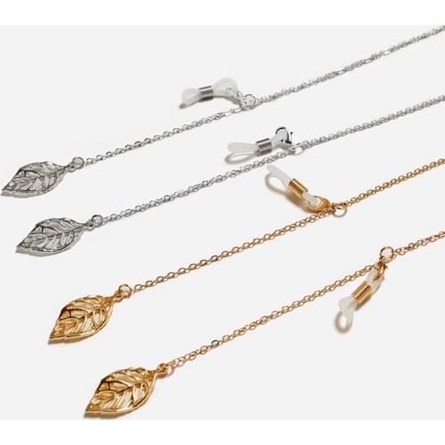 Sunglasses Masking Chains For Women Copper Leaves Golden Eyeglasses Chains Lanyard Glass 2021 New Fashion Jewelry Wholesale Gift