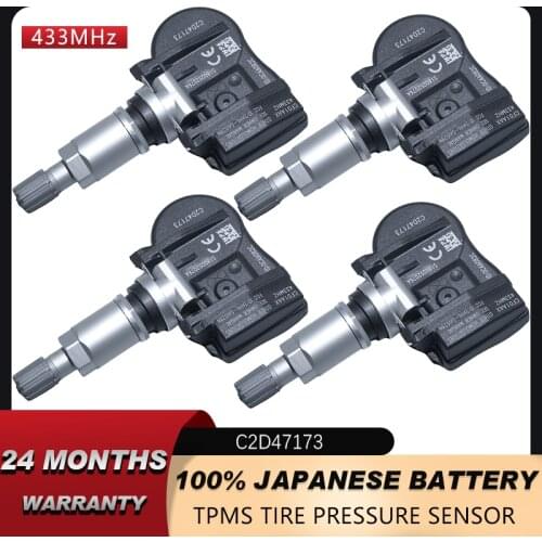 4x TPMS tire pressure sensors FITS FOR JAGUAR E-Pace/I-Pace 2018-2020 F-Pace/XE Series/XF Series 2016-2020 OEM C2D47173 433MHz