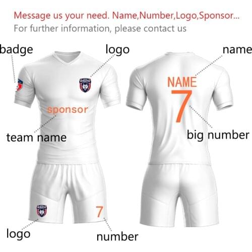 DIY Soccer Jerseys Custom Mens Football Club Training Quick Dry Suit Hight Quality University Team Shirt Make Up The Difference