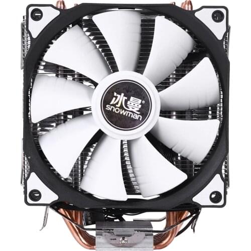 SNOWMAN M-T6 4PIN CPU Cooler Master 6 Heatpipe Double Fans 12cm Cooling Fan LGA775 1151 115X 1366 Support Intel AMD