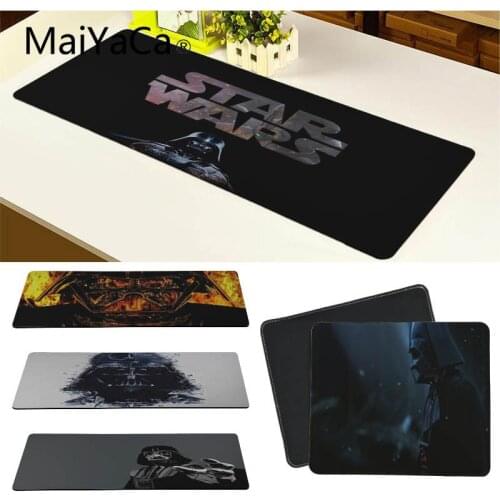 MaiYaCa New Arrivals Star War Darth Vader Beautiful Anime Mouse Mat Locking Edge Mousepad Mat Keyboard Mat Table Pad For lol