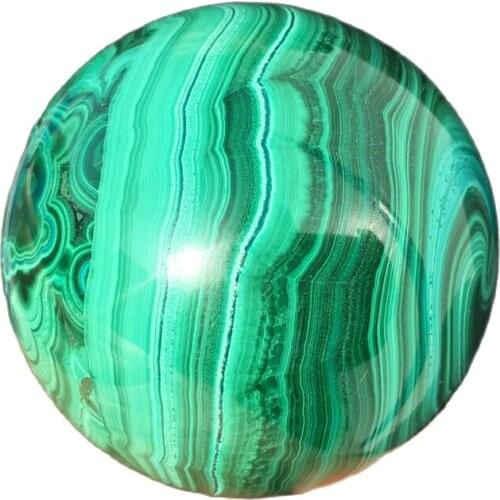 Natural malachite quartz ball crystal ball point reiki healing