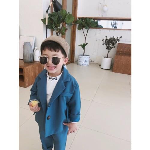 Toddler Boys Clothing Sets Fashion Jacket Pants 2pcs Kids Blazer for Boys 1 2 3 4 5 6 Years Boy Suits Formal Spring Autumn 2019