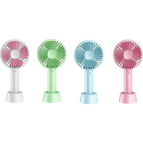 Handheld Fan Portable Mini Hand Held Fan with USB Rechargeable 3 Speed Personal Desk for Home Office Summer Travel#365