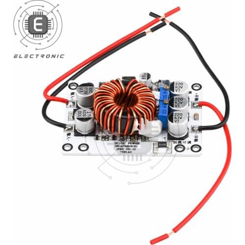 30-180W DC10-70V To DC 5-58V Boost Converter Adjustable 8A Step Up Constant Current Power Supply Module With Radiator Fan