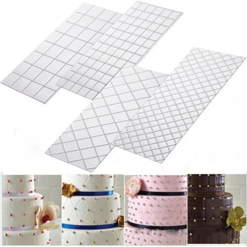 Transparent Plastic Homemade Birthday Cake Chocolate Printing Mold Decorating Tools