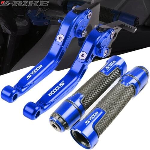 For BMW S1000RR S1000R S1000XR HP4 2015-2019 2018 Motorcycle Accessories CNC Extendable Brake Clutch Levers Handlebar Hand Grips