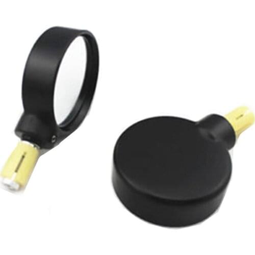 7/8" 22MM Convex Bar End Mirrors Motorcycle For Harley Honda Kawasaki Suzuki Yamaha Cafe Racer Old School Dirt bike