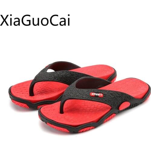 High Quality Summer Slip-on Mens Flip-flops Summer Outdoors Mens Flip-flops Beach Slippers Slides